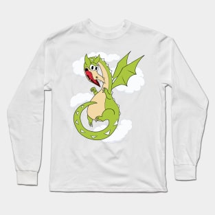 Cuphead Grim Matchstick Sticker Long Sleeve T-Shirt